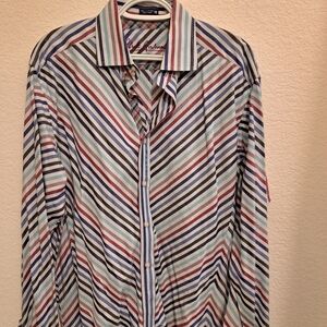 Robert Graham Knowledge, Wisdom  & Truth Multicolored Mens Shirt XL